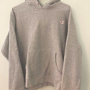 •light grey champion hoodie•